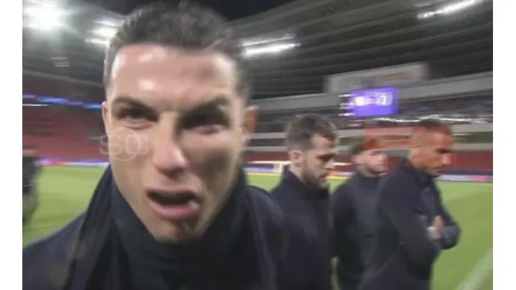 Video: Cristiano encaró una cámara y se volvió loco al hacer un sonido