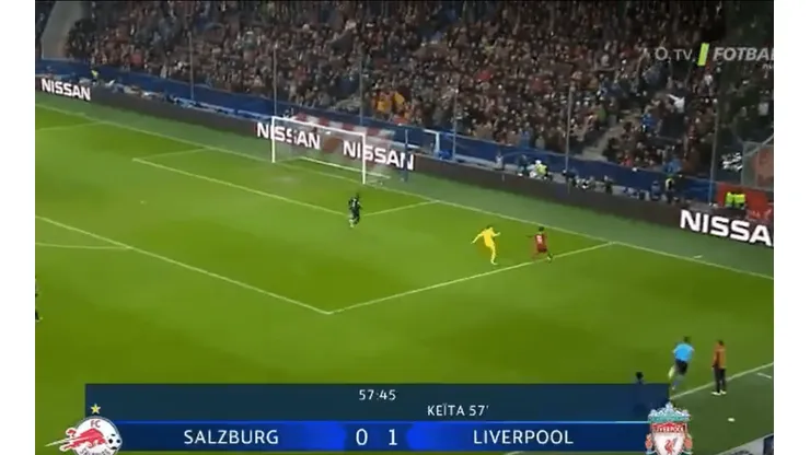 Sin ángulo y de derecha: el golazo imposible de Salah en Champions League
