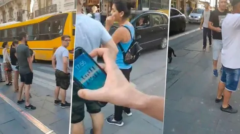 Estaba en la calle y se puso a gritar como loco el gol de Pratto a Boca