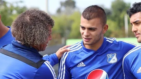 Alberto Gamero y su primer encuentro con los jugadores de Millonarios.