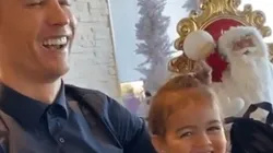 ¡Muy tierno! El beso de Cristiano Ronaldo que hace morir de risa a su hija