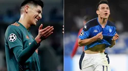 Edson Alvarez e Hirving Lozano en Champions