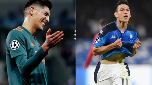 Edson Alvarez e Hirving Lozano en Champions