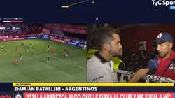 Batallini y un guiño a River: "Necesito un cambio de aire"