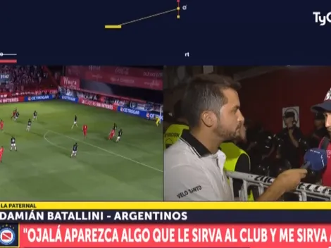 Batallini y un guiño a River: "Necesito un cambio de aire"