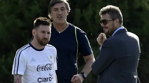 Marcelo Tinelli junto a Lionel Messi.
