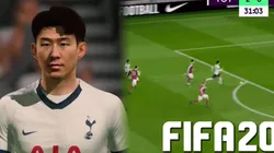 Recrean el golazo de Son al Burnley en el FIFA 20 ¡Idéntico!