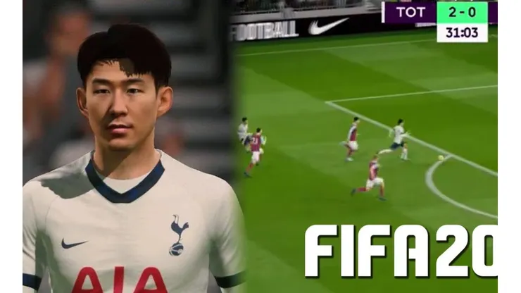 Recrean el golazo de Son al Burnley en el FIFA 20 ¡Idéntico!