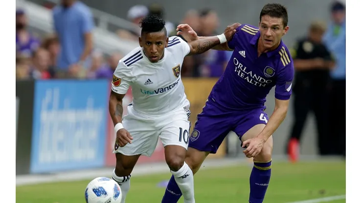 Joao Plata jugando para Real Salt Lake.