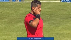 Michael Espinoza fue el árbitro en Juliaca.