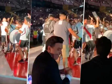 Lo que nadie te mostró: así reaccionó Gallardo cuando sus jugadores subieron al escenario