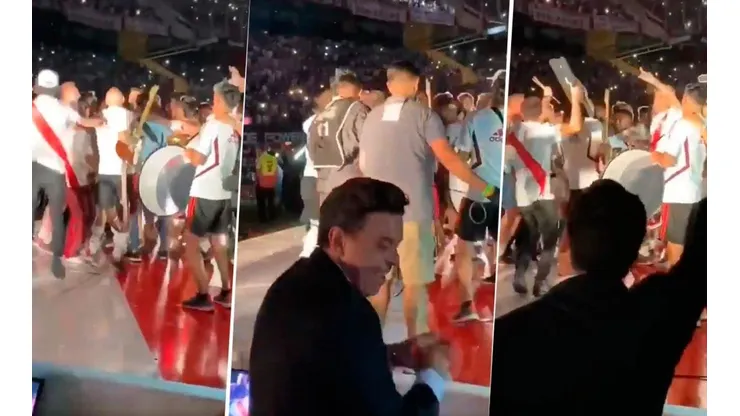 Lo que nadie te mostró: así reaccionó Gallardo cuando sus jugadores subieron al escenario