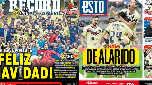 Van por la 14: América se quedó con las portadas