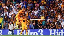 Así celebraron el gol los jugadores de Rosario Central.