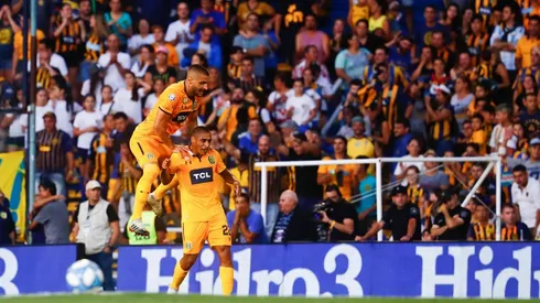 Así celebraron el gol los jugadores de Rosario Central.