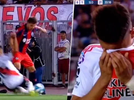Video: Palacios vio la roja y ¿se despidió de River? entre lágrimas