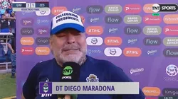 Desahogo total: Maradona rompió en llanto cuando terminó el partido