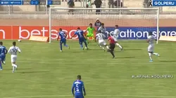 Gallese la tapó con la pierna derecha en menos de un minuto de juego.