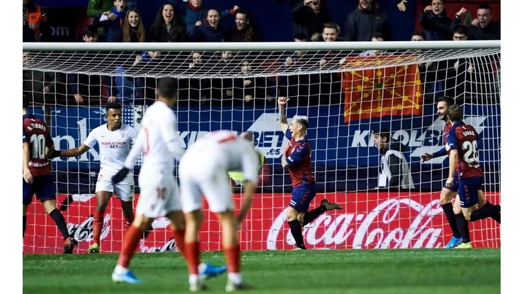 Con un menos, Osasuna le robó un empate a Sevilla