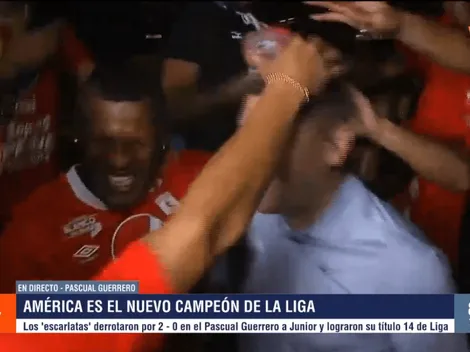 Jugadores de América cogieron de recocha a Eduardo Luis