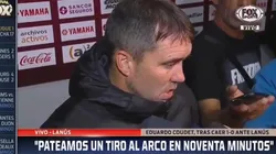 Coudet, durísimo: “Fue una falta de respeto hacia el hincha”