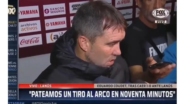 Coudet, durísimo: “Fue una falta de respeto hacia el hincha”