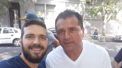 El colmo: Delgado fue a votar con una remera que tiene, gigante, el nombre de un jugador de River