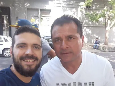 El colmo: Delgado fue a votar con una remera que tiene, gigante, el nombre de un jugador de River