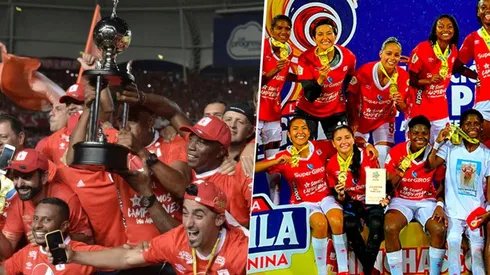 América de Cali y sus equipos masculino y femenino, campeones en Colombia.