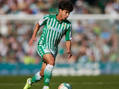 Diego Lainez fue titular en la victoria del Real Betis en España