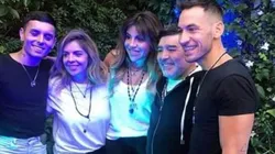 Emociona: hubo reencuentro y foto de Maradona con Claudia y sus hijas