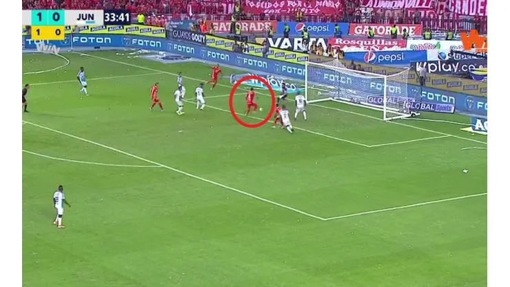 Así fue el gol de Carlos Sierra para el 2-0 de América sobre Junior en la final.