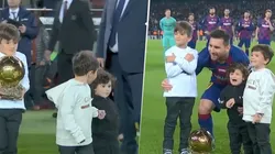 Morimos de amor: los hijos le entregaron el Balón de Oro a Messi