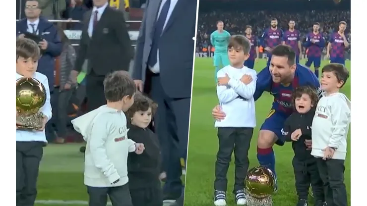Morimos de amor: los hijos le entregaron el Balón de Oro a Messi