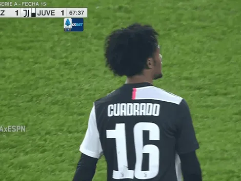 Lo expulsó el VAR: Cuadrado dejó con 10 a la Juventus