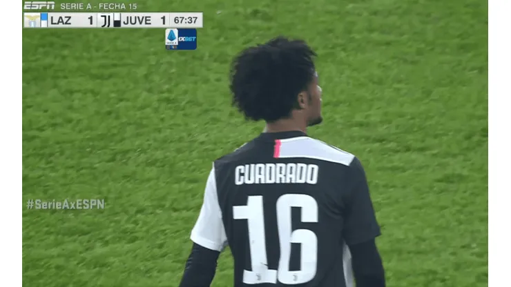Lo expulsó el VAR: Cuadrado dejó con 10 a la Juventus