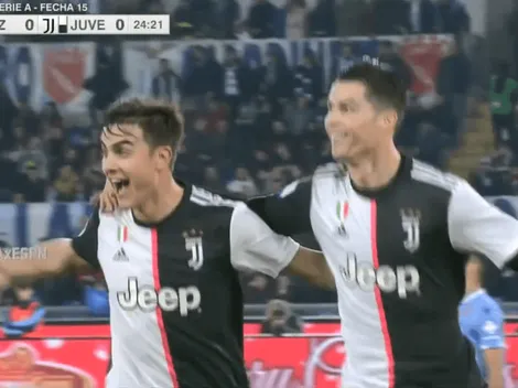 Bentancur le metió un centro perfecto y Cristiano Ronaldo marcó para Juventus