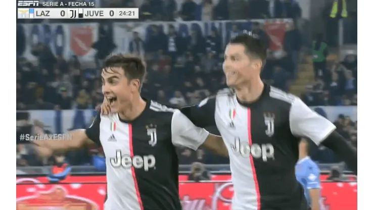 Bentancur le metió un centro perfecto y Cristiano Ronaldo marcó para Juventus