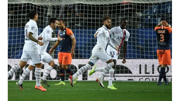 Montpellier ganaba hasta que apareció Neymar y PSG lo dio vuelta en 7'