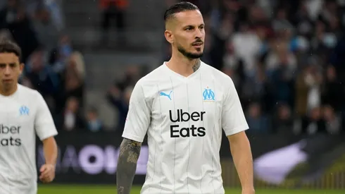 Darío Benedetto con la camiseta de Olympique de Marsella.