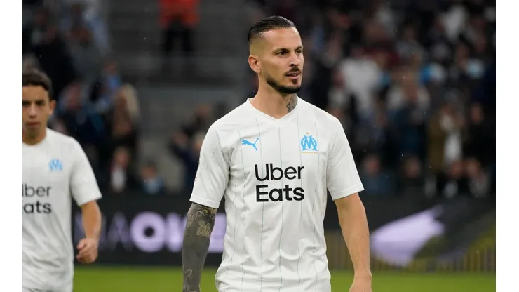 Darío Benedetto con la camiseta de Olympique de Marsella.