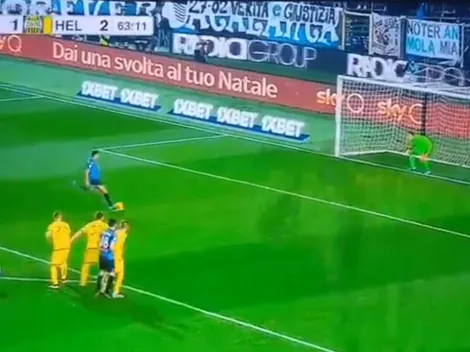 Qué forma de pegarle: Muriel y un tiro curioso para su gol de penal