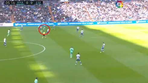 Foto captura de la jugada de Vinicius en el camino.