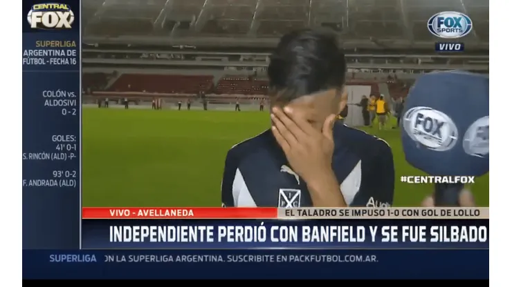 Foto de Domingo Blanco, jugador de Independiente.
