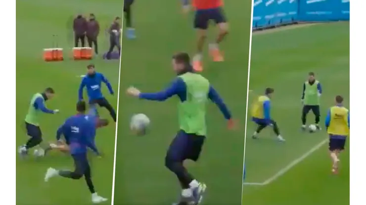 Barcelona subió un video de Messi entrenando en modo Dios