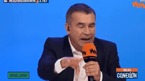 Diego Rueda el el debate de WIN Sports entre 'Saque Largo' y 'Conexión'.