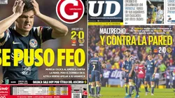 Portadas de los periódicos tras la derrota de América