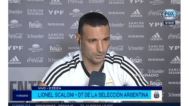 Scaloni: "Estos chicos están capacitados para jugar con esta camiseta"