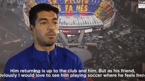 Suárez, sobre Neymar: "Su vuelta dependerá del Barcelona, del París y de él"