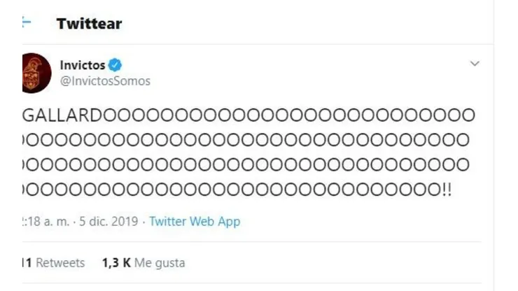 Tiraron un tuit gritando un gol de Jesús Gallardo, pero los hinchas de River lo hicieron viral